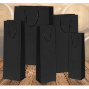 Shopper Kraft Avana Nero - 11,5x11,5x41 di Florio