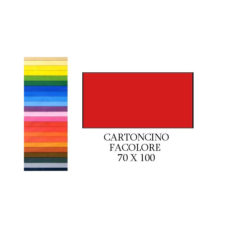 Facolore 70x100 Rosso (10ff) 200g/M2 di Fedrigoni Spa