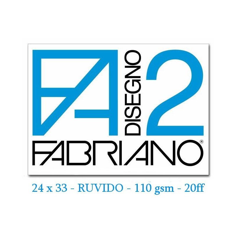 Album da Disegno F2 24x33 110g/M2 Ruvido (20 Fogli) di Fedrigoni Spa