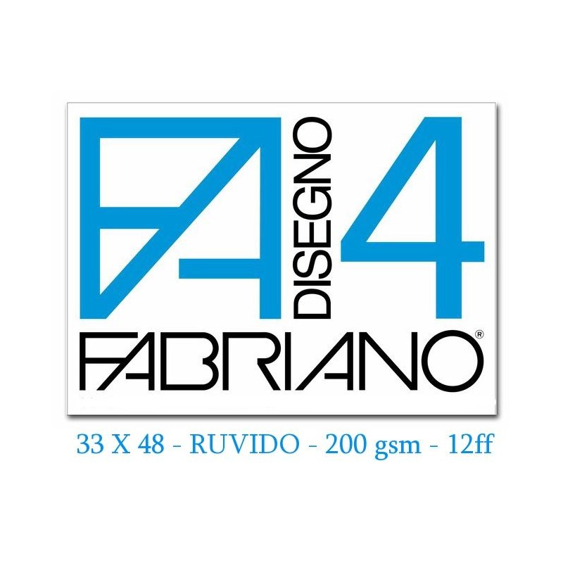 Album da Disegno F4 33x48 200g/M2 Ruvido (20 Fogli) di Fedrigoni Spa