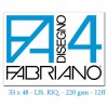 Album da Disegno F4 33x48 220g/M2 Liscio Riquadrato (12 Fogli) di Fedrigoni Spa