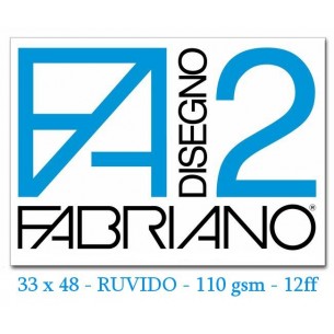 Album da Disegno F2 33x48 110g/M2 Ruvido (12 Fogli) di Fedrigoni Spa