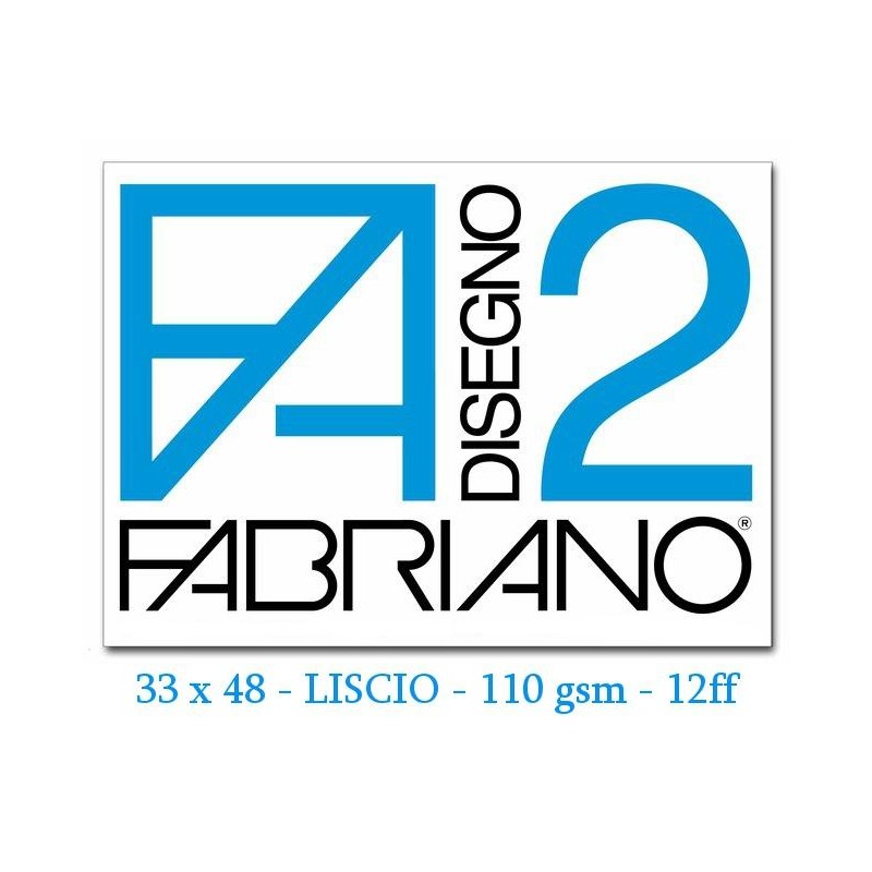 Album da Disegno F2 33x48 110g/M2 Liscio (12 Fogli) di Fedrigoni Spa