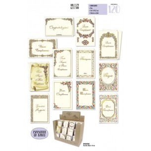 Minicards Fiorentini Assortite in Auguri Generici di Cromo-Nb