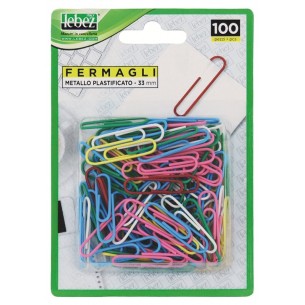 Fermagli Plas.33mm Blis.100 Pz di Lebez