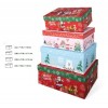 Set 4 Scatole Santa Claus di Lebez