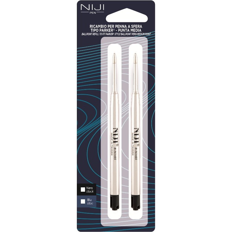 Refill Nero Parker Blist.2 Pz di Lebez