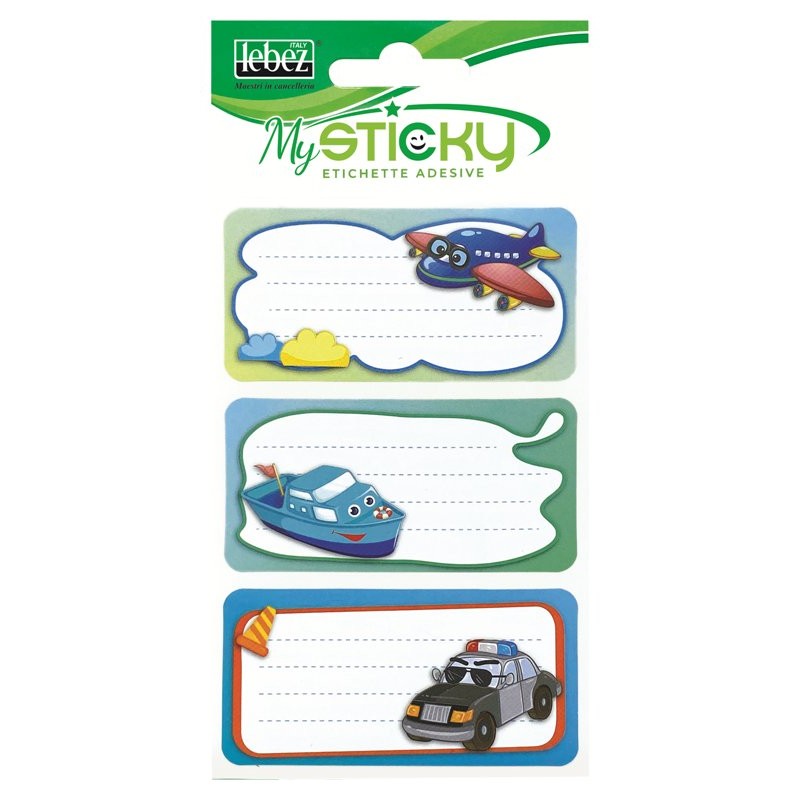 Etichette Scuola Busta 6 Pz. di Lebez