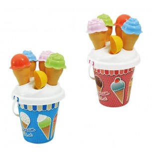 Set Secchiello con Paletta e 4 Forme Gelato di Adriatic