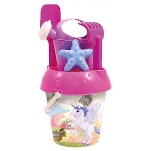 Secchiello Diam.18 Magic Unicorn + Innaffiatoio di Adriatic