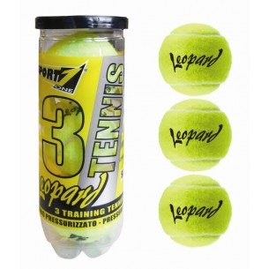 Tubo 3 Palle Tennis Leopard Gialle di Mandelli