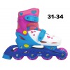 Pattini In-Line Easy Roller 31/34 Regolabili Rosa di Mandelli