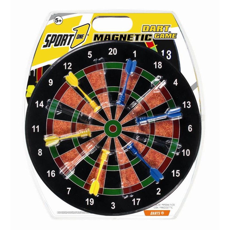 Bersaglio Magnetico Diam 40 Cm con 6 Freccette, Bivalva di Mandelli