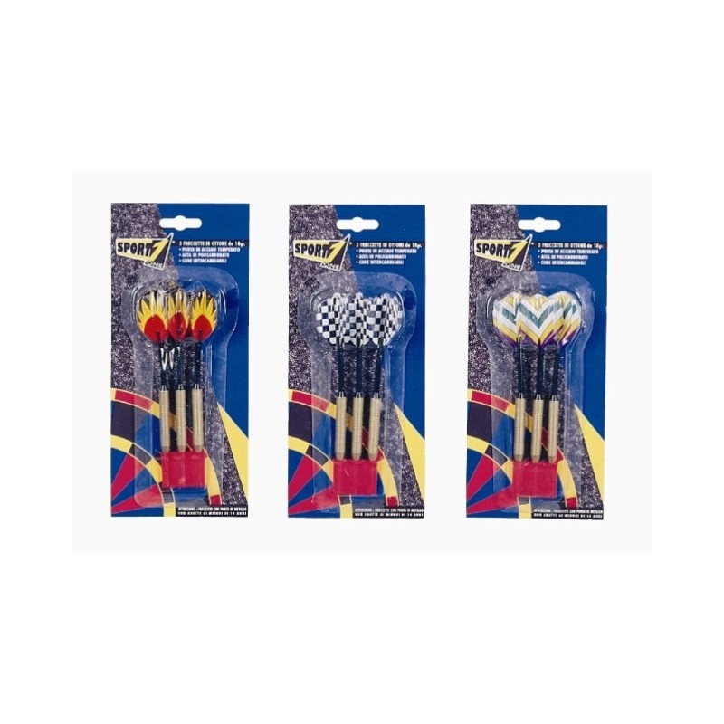 Blister 3 Freccette Deluxe in Ottone Gr 18 di Mandelli