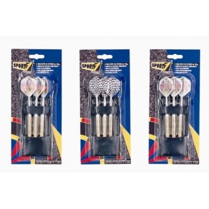 Blister 3 Freccette Deluxe in Ottone Gr 20 con Custodia di Mandelli