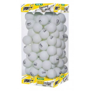 Display 100 Palline Training Bianche Mm 38 di Mandelli