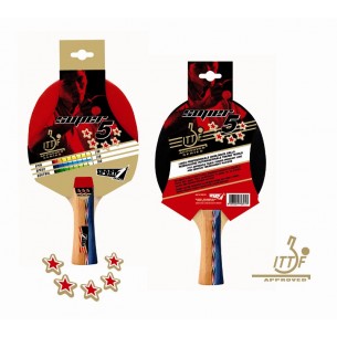 Racchetta 5 Stars Ittf Approved di Mandelli