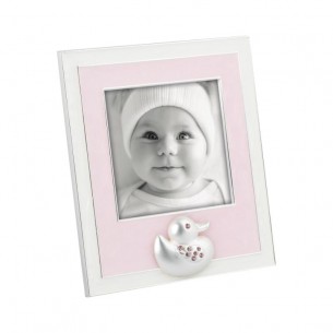 Cornice 8x8 - Colore Rosa da Bambina con Resina di Mascagni Casa