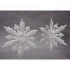 Set 2 F.Neve Glit.Bianco 10cm di Tabor