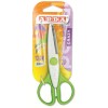 Forbice a Taglio Decorativo Ondulato con Impugnatura in Gomma e Lama in Acciaio Inox Misura 13 Cm - Display da 10 Pezzi di Arda