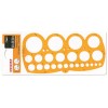 Maschera Normografo Circoligrafo Diametro da 1 a 55 Mm - Confezione da 10 Pezzi di Arda