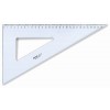 Squadra 60 Cm in Plastica Trasparente Misura 30 Cm - Confezione da 20 Pezzi di Arda