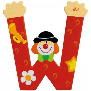 Lettera W Clown di Sevi Alfabeto Clown