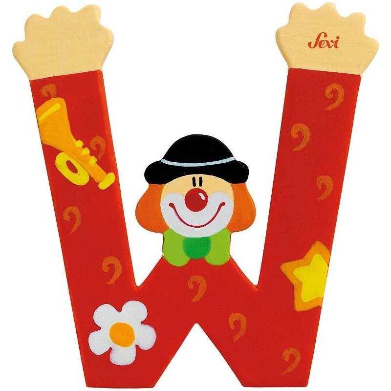 Lettera W Clown di Sevi Alfabeto Clown