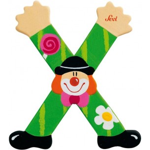 Lettera X Clown di Sevi Alfabeto Clown