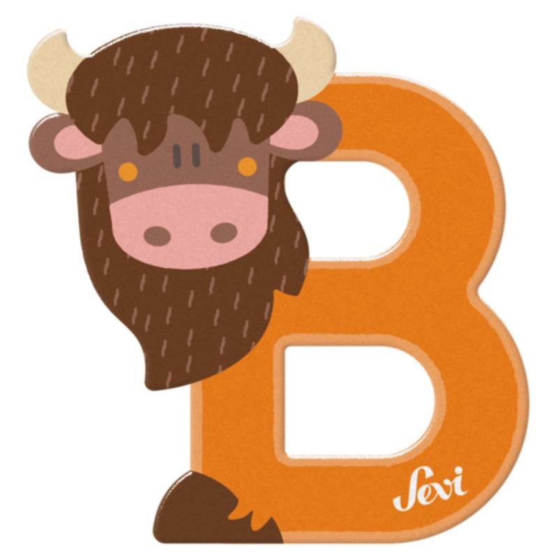 Lettera B Bisonte di Sevi Alfabeto Animali