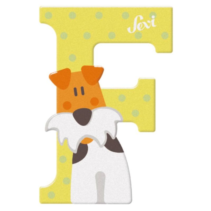 Lettera F Fox Terrier di Sevi Alfabeto Animali