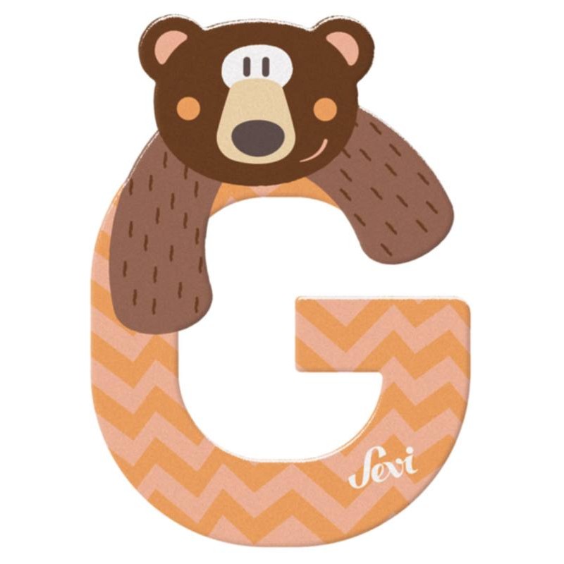 Lettera G Grizzly di Sevi Alfabeto Animali