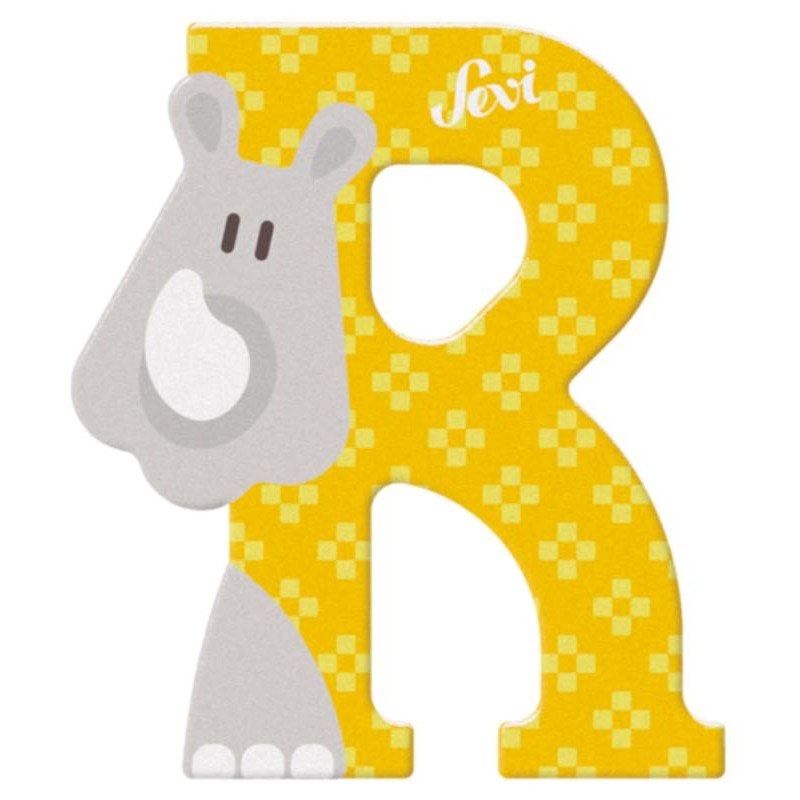 Lettera R Rinoceronte di Sevi Alfabeto Animali