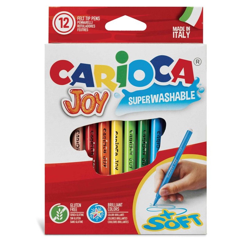 Astuccio 12 Carioca Joy Punta Fine 2,4mm di Universal