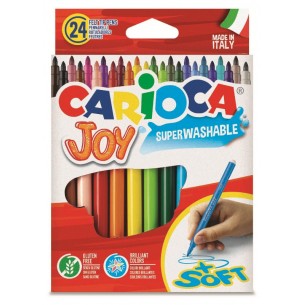 Astuccio 24 Carioca Joy Punta Fine 2,4mm di Universal