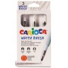 Carioca Water Brush - Astuccio 3 Pennelli con Serbatoio di Universal