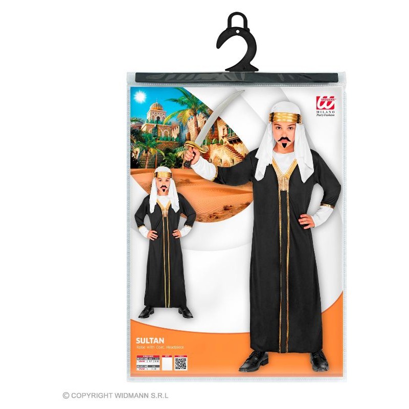 Sultano (Tunica con Casacca, Copricapo) (128 Cm / 5-7 Years) di Widmann