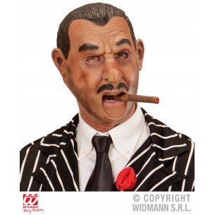 Maschera 3/4 con Bocca Aperta Gangster di Widmann