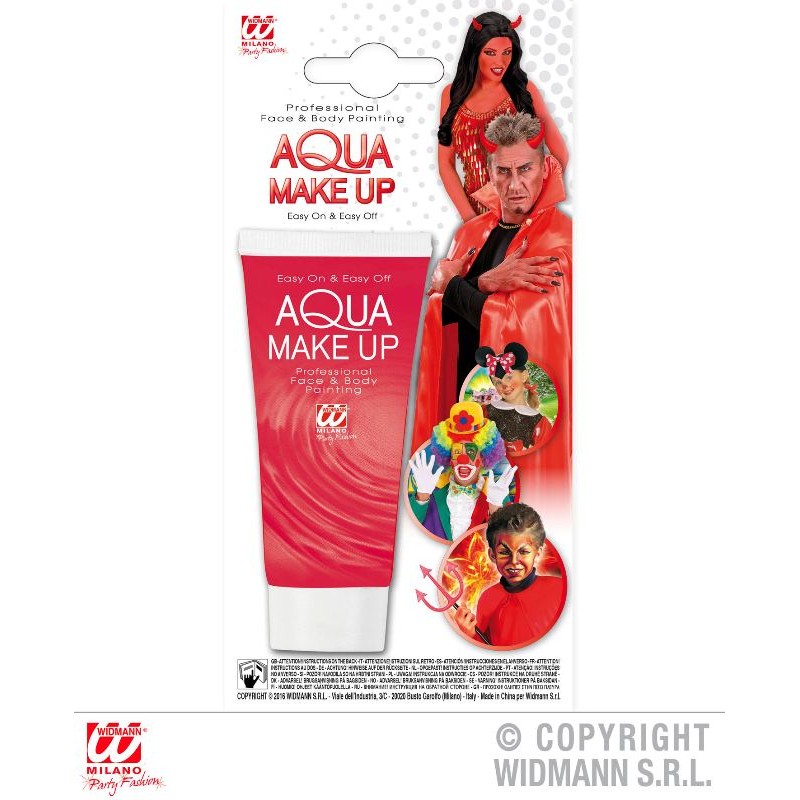 Aqua Makeup Rosso in Tubo - 30 Ml di Widmann
