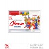 Set Trucco Clown (4 Matite Trucco. Makeup Rosso e Bianco in Vaschetta. Applicatore) di Widmann