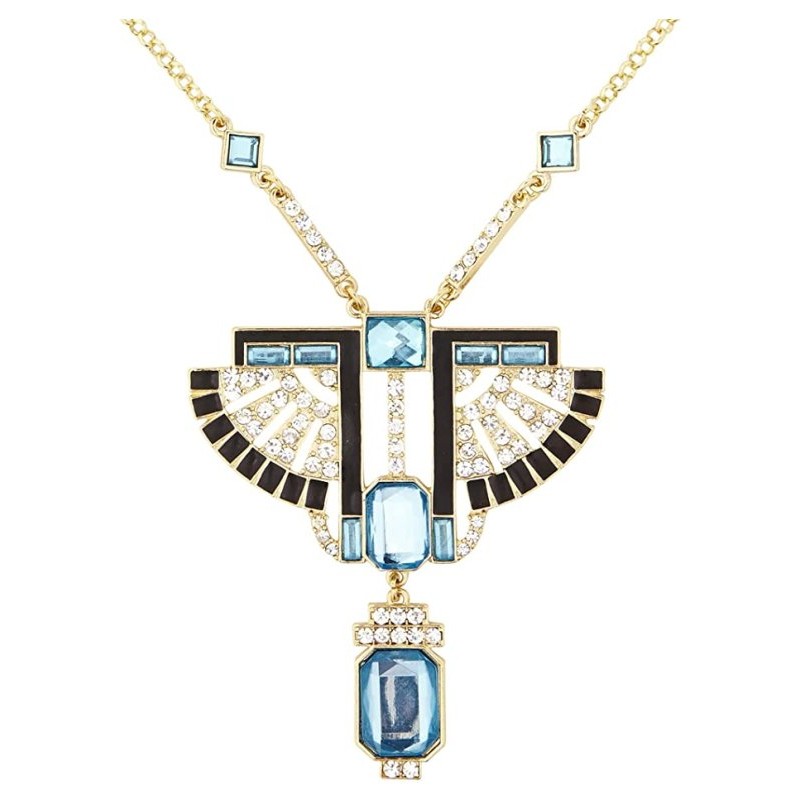 Collana Faraone Oro con Strass e Gemme Topazio di Widmann