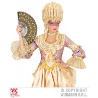 Maschera in Pizzo Metallizzato Rosa di Widmann