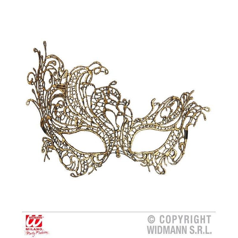 Maschera in Pizzo Barocco Antico Oro di Widmann