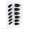 Set da 12 Unghie Stiletto Nere Auto-Adesive di Widmann