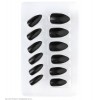 Set da 12 Unghie Stiletto Nere Auto-Adesive di Widmann