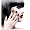 Set da 12 Unghie Stiletto Nere Auto-Adesive di Widmann