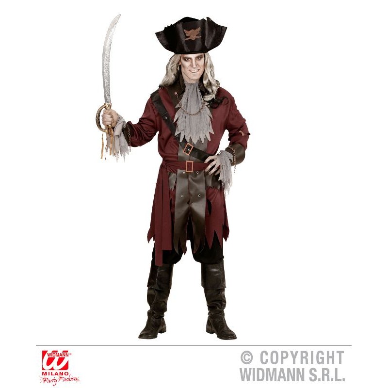 Captain Spook (Casacca con Cintura, Jabot, Fascia, Cappello) di