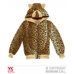 Leopardo (Felpa Pile con Cappuccio) di Widmann