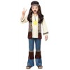 Costume Piccolo Hippie 128 Cm (5-7 Anni) - Camicia con Pantaloni, Fascia e Collana di Widmann