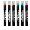 Set da 6 Matite Trucco Fluorescenti in Scatola con Finestra (2 Rosa Fluo, 1 Giallo, 1 Arancione, 1 Verde, 1 Blu) - 21 Ml
